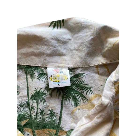 Rima Hawaiian Caribbean Island Shirt We Be Jammin Surfing Large - Picture 4 of 5